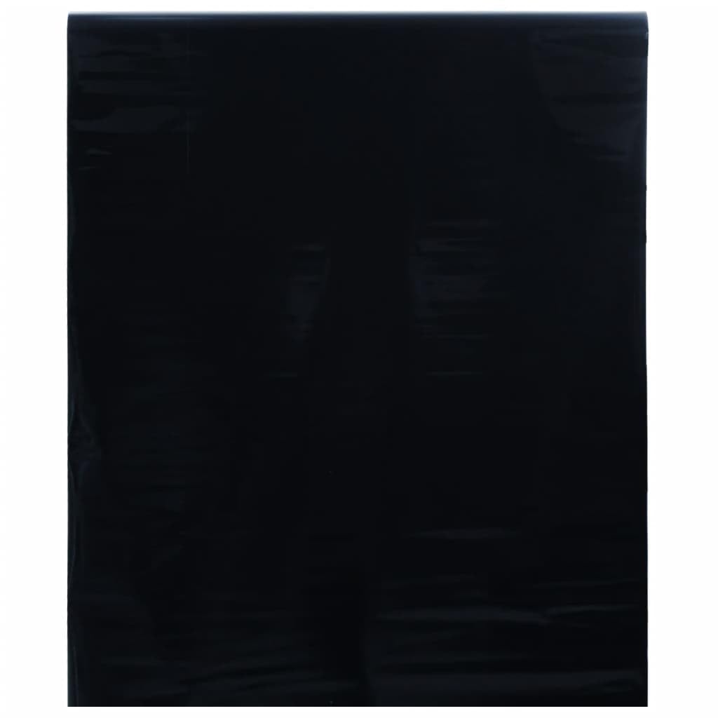 Film de fenêtre givré noir anti-regards, rouleau PVC électrostatique