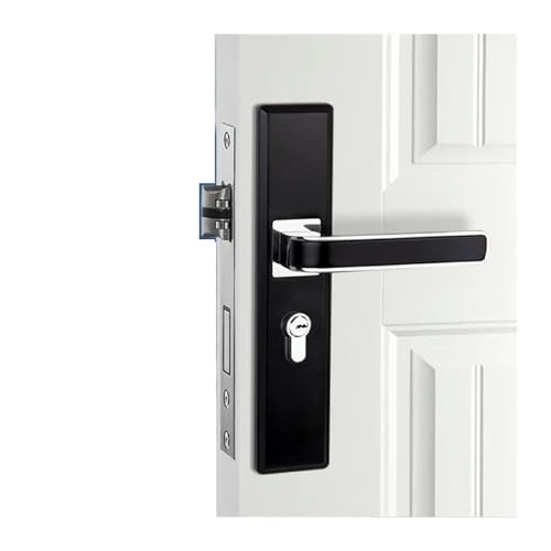 Cerradura de puerta interior para el dormitorio con mango de madera C2 4