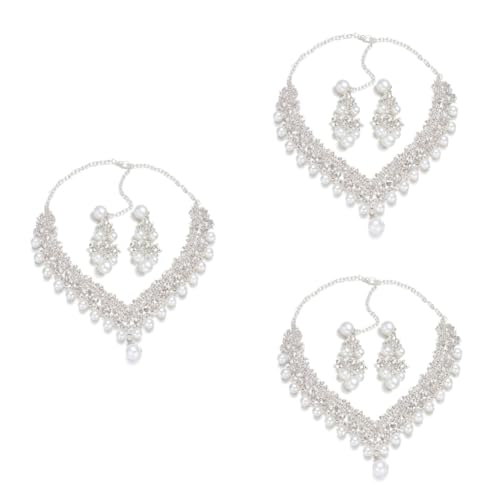 Accesorios elegantes de novia con diseño chic duradero de perlas brillantes ifundom