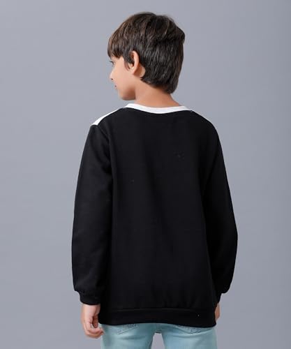 Image of KYDA KIDS 100% Cotton Unisex Boys and Girls Hoodies | Hooded Neck Chest Printed Full Sleeve Sweatshirts for Unisex