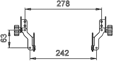 Miniatura 6 de Soporte para parabrisas de motocicleta DL1000 para parabrisas de motocicleta, ajustadores, kits ajustables compatibles con Suzuki V-Strom DL 1000