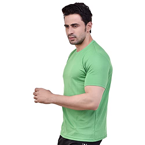 Image of Fashionbazzar4u Men's Cotton Blend Regular Fit Solid Round Neck T-Shirt