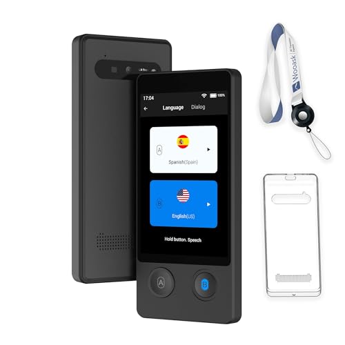 Traducteur hors ligne Wooask W12 144 langues avec coque de protection