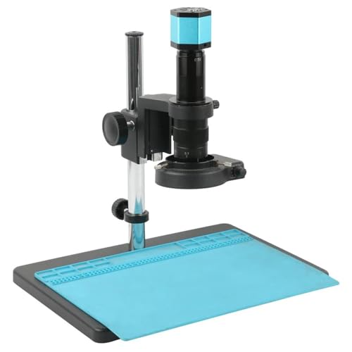 Kit d'accessoires pour microscopes Microscope vidéo industriel 4K 48mp HDMI type-c, caméra, stockage sur carte TF, enregistreur vidéo + objectif 180X 300X for le soudage de CPU de téléphone Lames de m