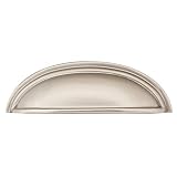 Sonoma Cabinet Hardware Montana Pull Bin Cup Handle Brushed Satin Nickel/Stainless Steel 3" Betweeen