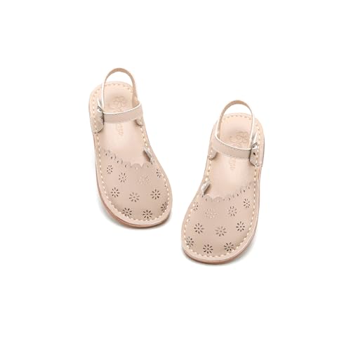 Image of Flaryzone Girls Sandals Closed Toe Summer Flats Dress Sandals Shoes Toddler /Little Kid