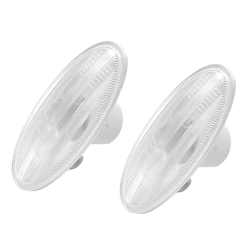 26160-8990A Side Marker Light Cover 2Pcs Clear Lens Turn Signal Blinker Assembly Plastic Left/Right Side Marker Lamp Housing Compatible with Nissan Cube 2009-2014, Juke 2011-2015