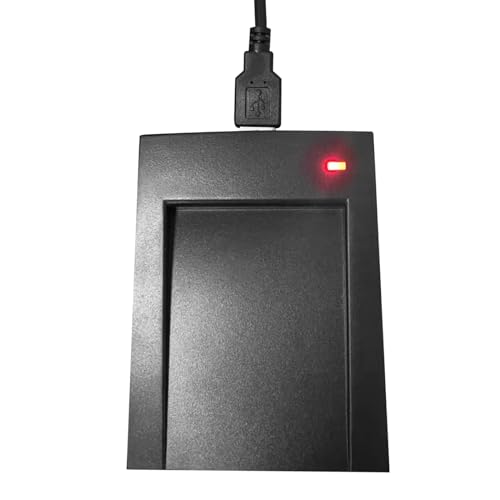 Ajfwm RFID Reader 125KHz/13.56Mhz Dual-Band RFID Card Reader for PC NFC Reader Support ISO14443-A/B Protocol IC ID Card Protocol Contactless Card USB Port Compatible