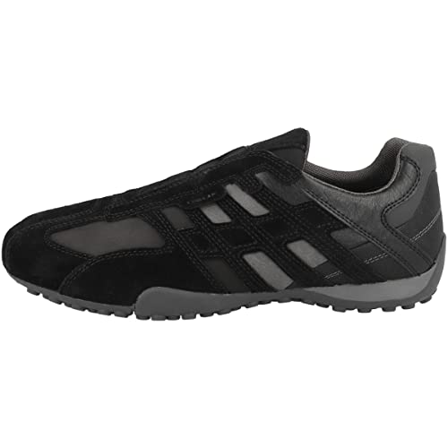 Geox Herren Uomo Snake Sneakers, Schwarz, 41 EU