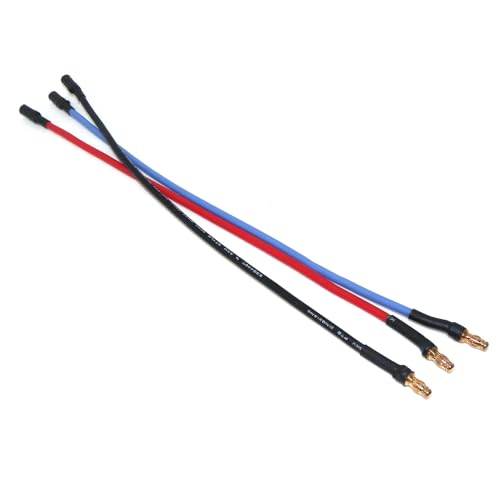 Cables de extensión ESC 3.5mm de 14 AWG cable de silicona para motor RC de 8.5 pulgadas resistente 200 °C