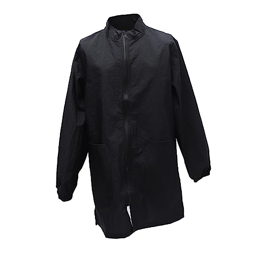 YARNOW 1 Pieza Uniforme De Tienda De Mascotas Bata De Aseo para Mascotas Túnica De Peluquería Canina Dama Después Atuendo Salón Agua Delantal Manga Impermeable Cosmetólogo Largo Nylon