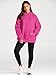 Trendy Queen Womens Oversized Hoodies Fleece Sweatshirts Fall Fashion Pullover Sweaters Winter Clothes 2025 Hot Pink M