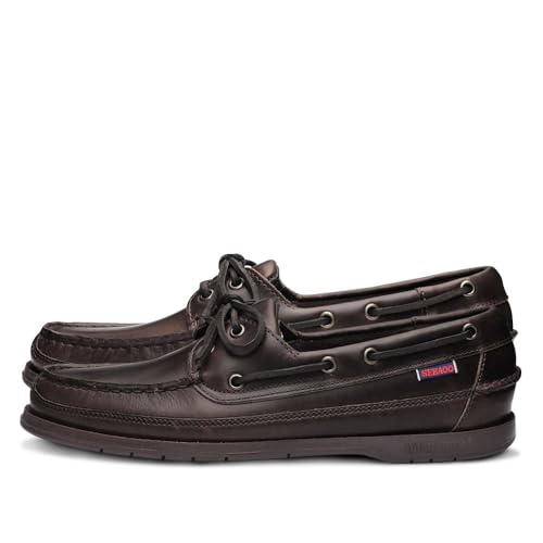 Sebago Zapatos náuticos para hombre, Dk Brown-gum, 10 Wide