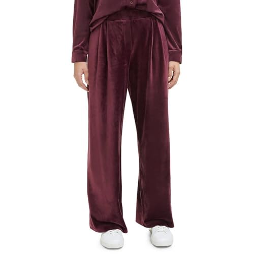 Calvin Klein Womens Plus Velvet High Rise Wide Leg Pants Purple 1X