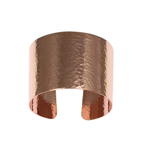 John S. Brana Wide Hammered Copper Cuff Bracelet Handmade Jewelry - 100% Uncoated Solid Copper4