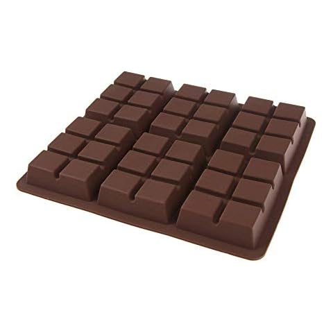 6 cell TOFFEE / FUDGE Chocolate Mould (100g) Professional Silicone Bar Mold Soap Cover
