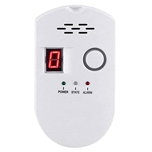 Natural Digital Gas Detector, Home Gas Alarm, Gas Leak Detector,High Sensitivity LPG LNG Coal Natural Gas Leak Detection, Alarm Monitor Sensor Home/Kitchen