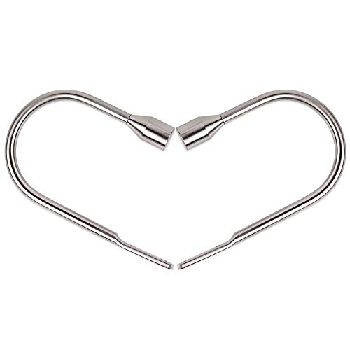 EGOERA Curtain Holdbacks, Curtain Drapery Holdbacks Tieback, Curtain U Metal Hooks Holder, 1 Pair Silver - Image 6
