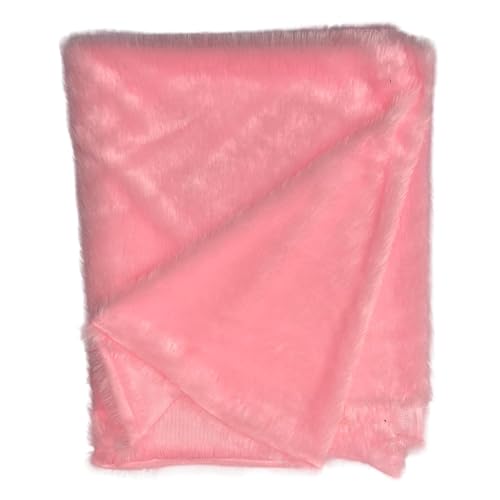 Image of Quago Fur Fabric Unstitched Super Soft Cloth for Baby Photoshoot, Soft Toys Making, Art and Craft, Dress Material, Decoration etc. (1 Mtr, 60 Inch Pana) (Baby Pink)