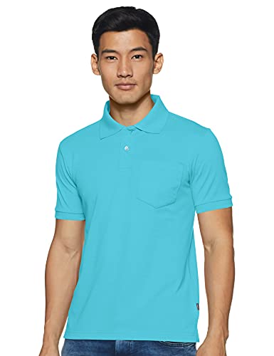 Image of Rupa Bumchums Men Super Combed Cotton Solid Half Sleeve Club Collar Polo Regular Fit T-Shirt with Chest Pocket
