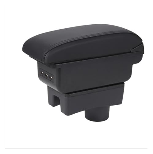 Ibiza/Ibiza 6j/Ibiza 6Lに対応 自動収納と高さのあるアームレストコンパートメントを備えたアクセサリー。(C1 Black red No USB)