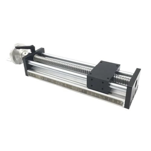 Dual Optical Axis Manual Sliding Table Rail Guide SFU1605 C7 Ball Screw with Hand Wheel Manual Sliding Table Digital Display Linear Rail Stage Module(200mm Stroke)