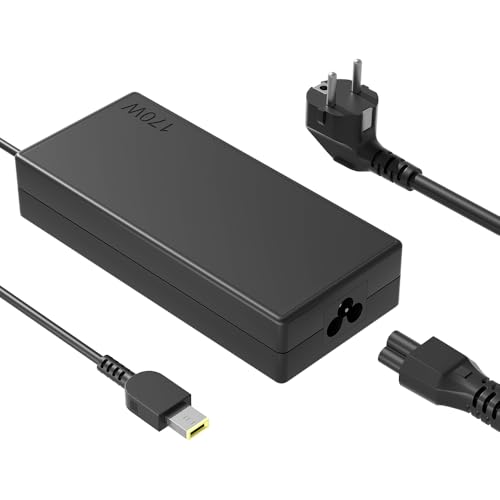 170W Netzteil für Lenovo Thinkpad P1 P50 P51 P52 P53 P70 P71 P73 P17 P16 P15 T15g P15v T15p P16v X1 Extreme, Legion 5 S7 R720 Y720 Y730 Y540 Y530 Y520 Y7000 IdeaPad Yoga 5 7 9 Y40 Y50 LOQ Laptop