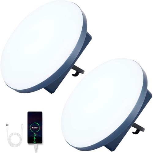 2Pack Tent Light Rechargeable, 60W Camping Lights, Hanging...