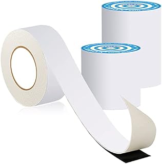 LANUCN White Waterproof Butyl Tape, Tenacious Sealant Tape for Sealing Roof Caravan Seam Pipe Jointing Leaks Repair kit Outdoor Use (5cm x 10m x 1roll)