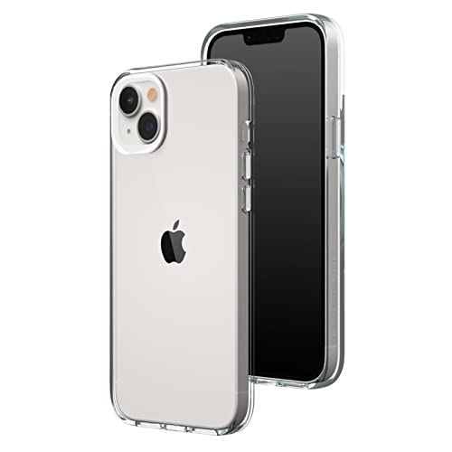 Coque Clear pour iPhone 14 Plus RhinoShield transparente avec contour d'objectifs blanc