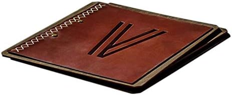 Wooden Menu Holder with Leather Cover-Menu Covers, Menu Board for Restaurant, Wood Clipboard, Hard Menu Covers, Restaurant Menu Covers, Menu Folder, Leather Menu Cover, Wooden Rustic Clipboards