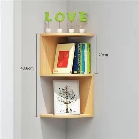 Amazon|壁を傷つけない ウォールシェルフ 天然木 三角コーナー Amazon|壁を傷つけない ウォールシェルフ 天然木 三角コーナー