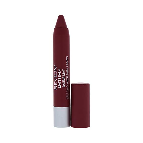 Revlon-Matte-Balm-Sultry Revlon Lip Balm, Matte Tinted Lip Stain, Face Makeup with Lasting Hydration, Infused with Shea Butter, Mango & Coconut Butter, Matte Finish, 225 Sultry, 0.01 Oz