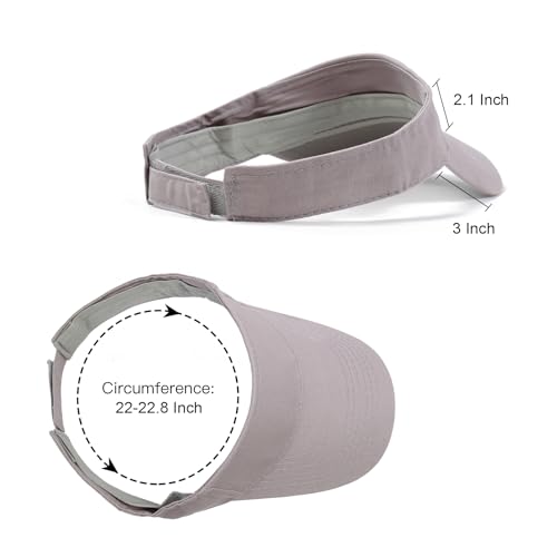 Image of ANDICEQY Sport Sun Visor Hats Adjustable Empty Top Baseball Cap Cotton Ball Caps for Women and Men