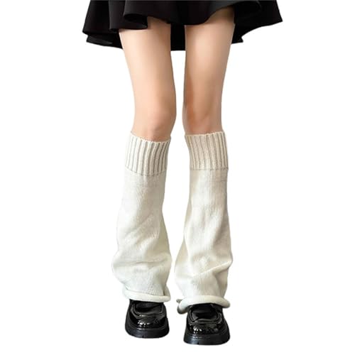 Goth Alt Leg Warmers for Women Y2k Gothic Long Punk Knit Japanese Fashion Steampunk Grunge Emo Hippie Knitted Warm