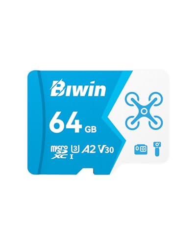 Biwin MS160 Carte Micro SD 64 Go, Carte Micro SDXC pour Nintendo Switch, UHS-I U3/V30 A2, jusqu'à 160 Mo/s, Carte mémoire Haute Vitesse pour NS Gaming/GoPro/Dash Cam/Action Camera