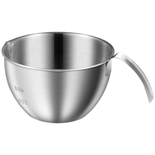 Puupaa Juego de colador y cuenco de acero inoxidable con malla para un drenaje rápido, lavado de arroz y enjuague de verduras, apto para lavavajillas, 14,5 x 8,5 cm (plata 2)