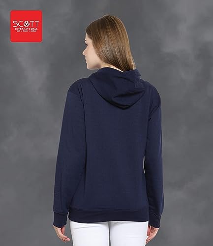 Image of Scott International Men's Solid Cotton Hoodies for Men, Trendy and Comfortable Sweatshirts for Men, Stylish Winter Wear with Hood and Pockets, Fashionable Hooded Sweatshirts