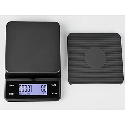 Balance de cuisine numérique pour peser les aliments et le café, taille : 13 cm x 19,5 cm x 3,2 cm, 1 balance