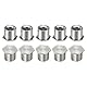 DTGN M6 x 1mm Selbstklemmende Abstandsmuttern - 10er Pack - Gut für die Bauindustrie - Karbonstahl-Drucknietmutter - Silber
