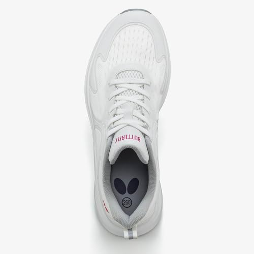 Butterfly Lezoline TR Shoes: A Lightweight Outdoor Sneaker with a Thick Sole for a Soft Feel, Excellent Cushion and Subtle Stylish Urban Design, White3