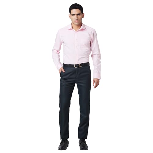 Image of Raymond Men's Slim Fit Self Design Trouser