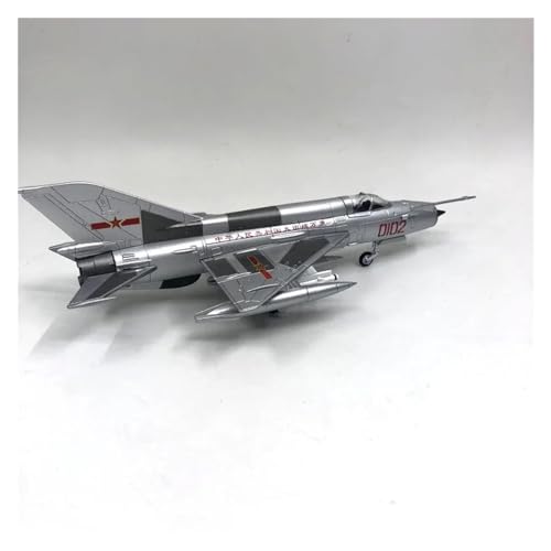 MiG-21 modelo de avión 1/72 de combate en metal terminado con soporte PLAAF 3