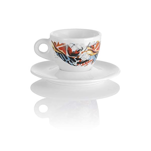 MAMIS CAFFÈ Un amore italiano Cappuccino Porzellantasse mit Motiv weiß 180 ml – Bild 3