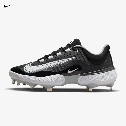Nike Men's Alpha Huarache Elite 3 Metal Baseball Cleats DJ6521-011 (us_Footwear_Size_System, Adult, Men, Numeric, Medium, Numeric_8) Black/White2