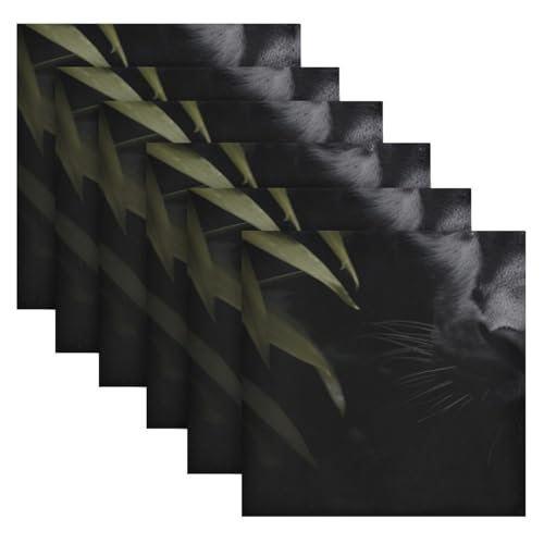 Servilletas de tela estampadas Black Panther pack 6 miniatura 6