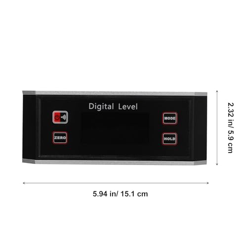 Inclinómetro digital COHEALI con pantalla LCD y nivel miniatura 2