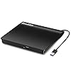 Unidad externa de CD/DVD para portátil, reproductor de CD USB 3.0, reproductor de DVD portátil +/-RW, lector de CD ROM, escritor, duplicador de discos compatible con computadora portátil,