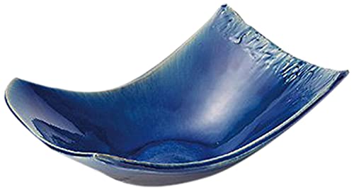 藍ガラス大鉢 Amazon.co.jp: 10個セット 大鉢 超特大 青ｶﾞﾗｽ15.3角ｿﾘ鉢 [470 x 280 x