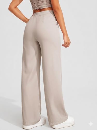 Image of Elendra Women Lycra - Bootcut Trousers Pant Wide Leg